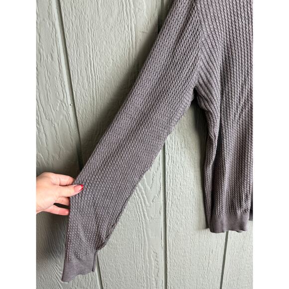 Tulliano Silk/Cotton Luxury Quarter Zip Sweater – Men’s M – Gray - Picture 2 of 6